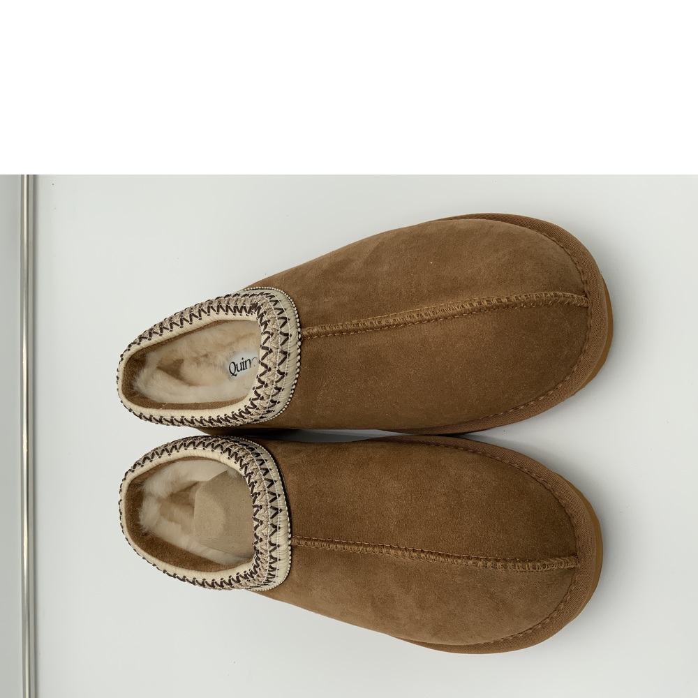 Quince Women's Australian Shearling Clog Slipper Pecan 10 NEW